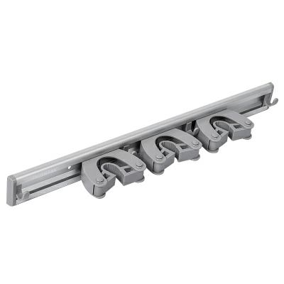 Полноразмерное изображение Держатель для швабр Hausmann Mop Holder 41x6x4,2см, серый