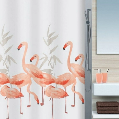 Штора для ванной комнаты Spirella Flamingo