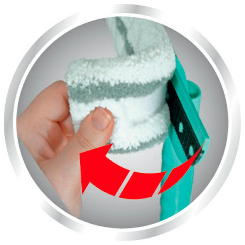 4 Щётка для мытья окон с губкой и телескопической ручкой Leifheit Basic Wet & Dry (90-150см) фото 4