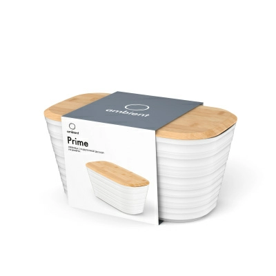 Хлебница Ambient Prime с бамбуковой крышкой