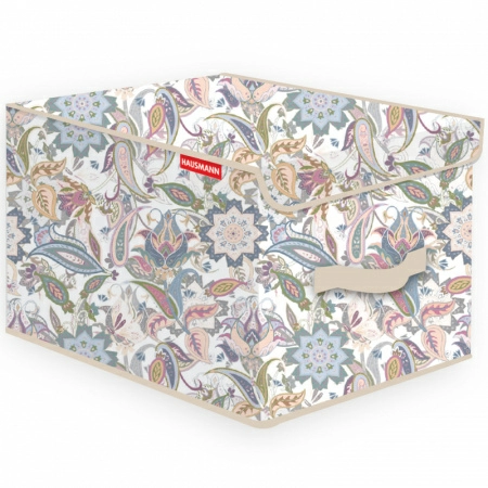 Кофр для хранения Hausmann Paisley 30x40x25см, бежевый фото 1