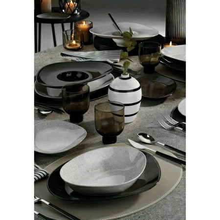 3 Тарелка для пасты Kutahya Galaxy, антрацит фото 3