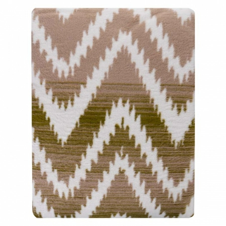 Плед 150x200см Pappel Cotton, красный с бежевым фото 3