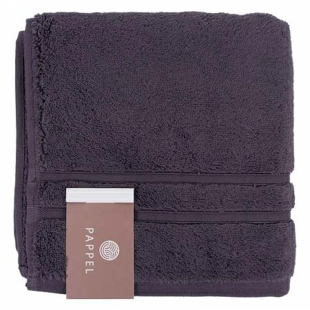 2 Полотенце махровое Pappel Cirrus/S 50x100см, цвет антрацит фото 4