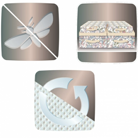 Кофр для хранения Hausmann Paisley 30x40x25см, бежевый фото 4