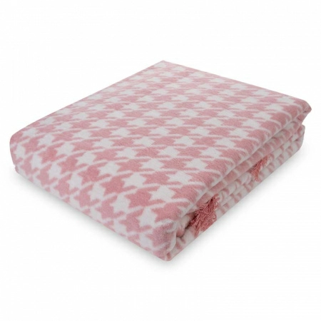 Плед 200x220см Pappel Scotch Jacquard, розовый фото 1