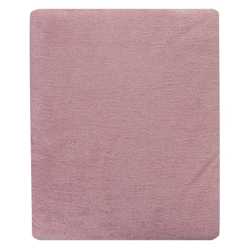 Плед 150x200см Pappel Cotton, розовый с серым фото 2