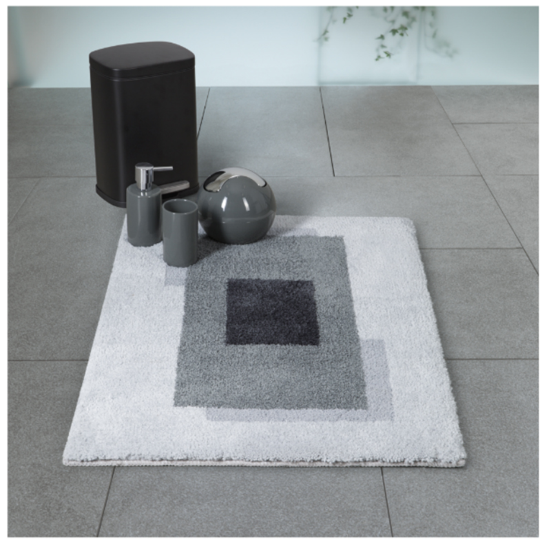 Коврик для ванной 60x90см Spirella Anela, серый фото 2