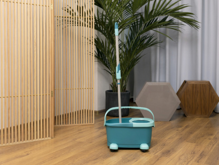 Набор для уборки Leifheit Clean Twist швабра и ведро с отжимом на колесиках фото 9